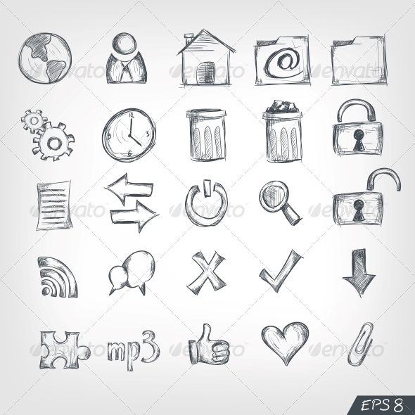 Sketch Icon Set Sketch Icon Set