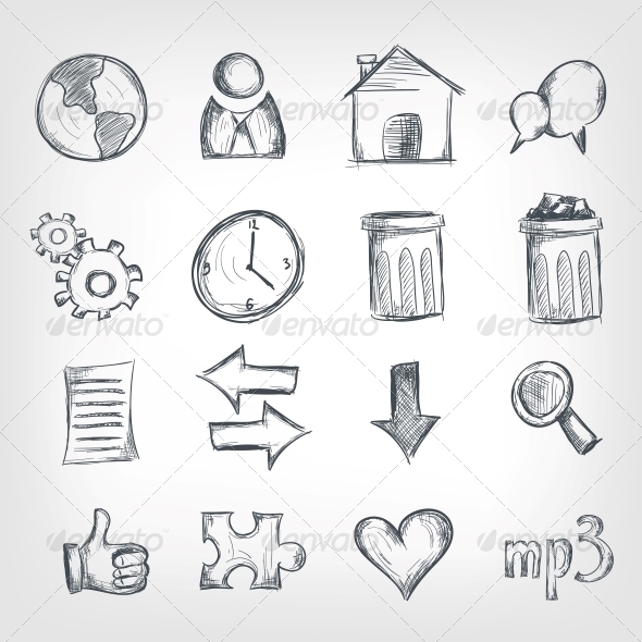 Sketch Icon Set Sketch Icon Set