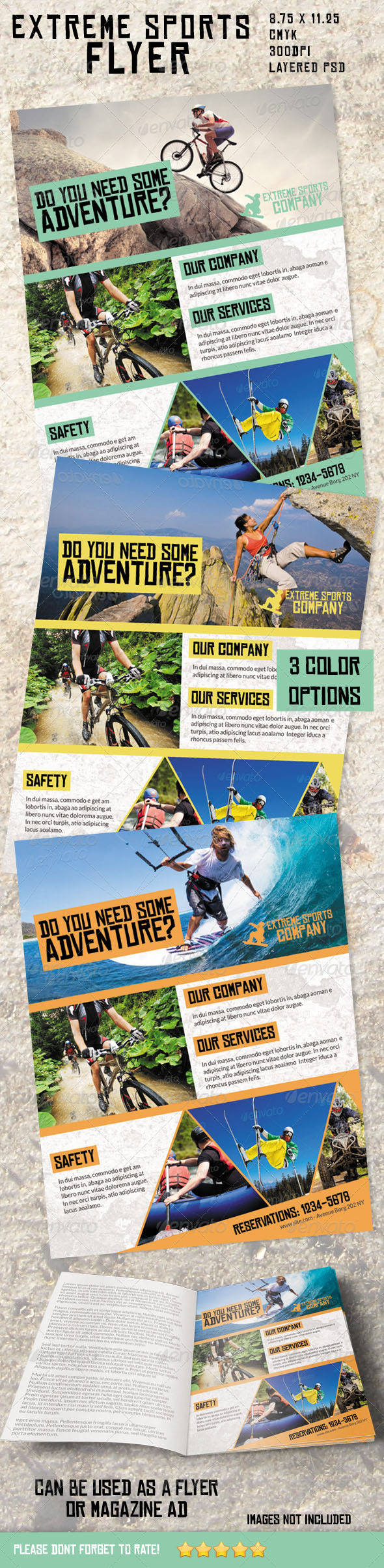 Extreme Sports Flyer/ Magazine Ad