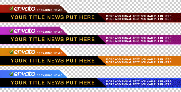 Corporate Lower Third Pack 4 Color Corporate Lower Third Pack 4 Color