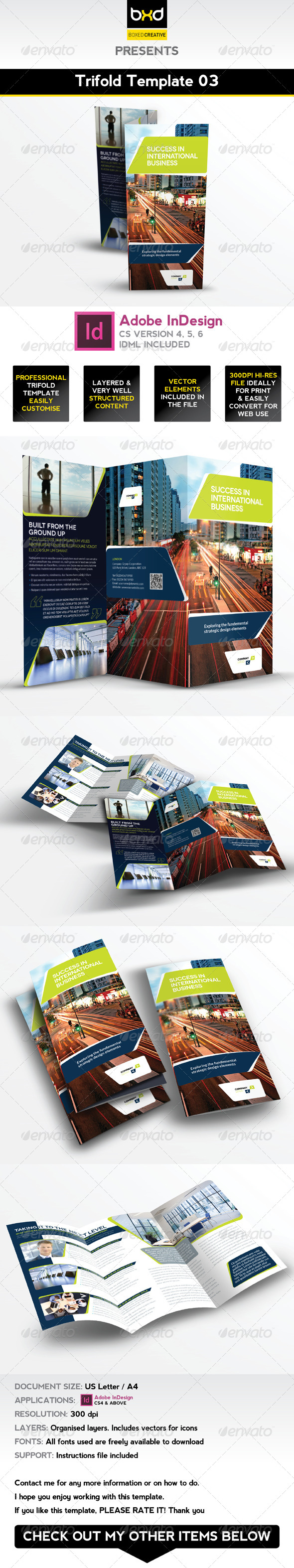 Trifold Brochure Template 03 InDesign Layout Trifold Brochure Template 03 InDesign Layout