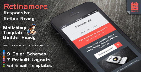 Retinamore - Responsive Email Newsletter Template