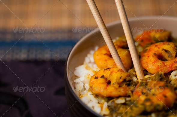 Curry Prawns
