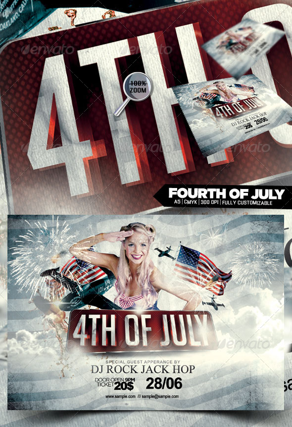 Fourth of July - Flyers Print Templates