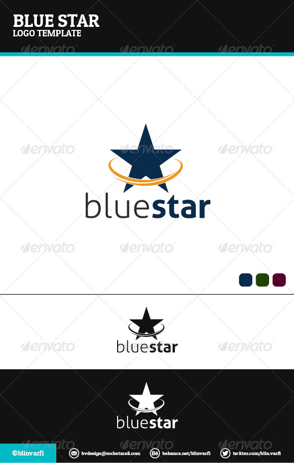 Color Star Logo Template - Symbols Logo Templates