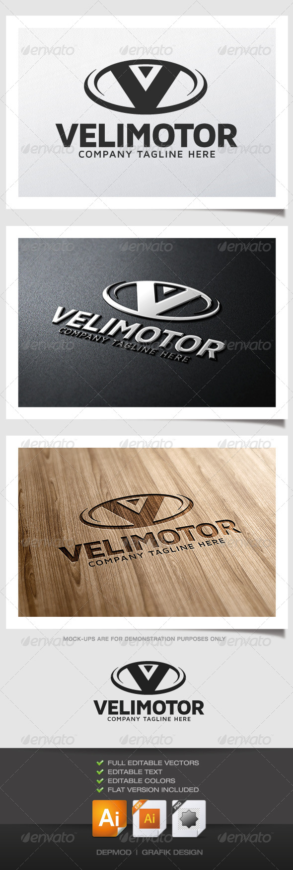 Velimotor Logo - Letters Logo Templates