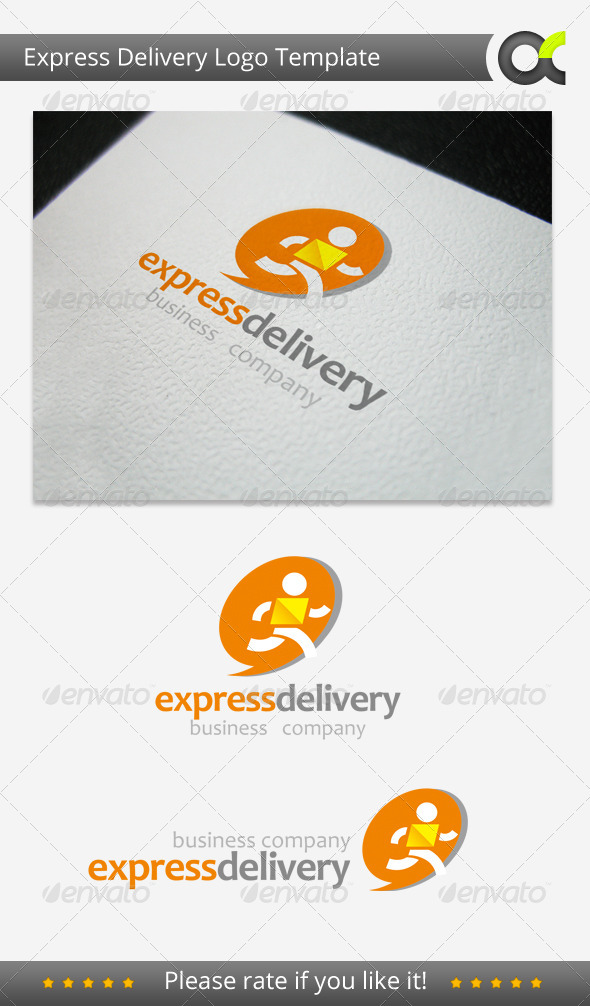 Express Delivery Logo Template - Humans Logo Templates