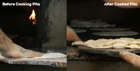 Baker Making Pitas Baker Making Pitas