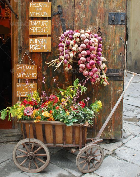 Display Outside Italian Vegetable Shop