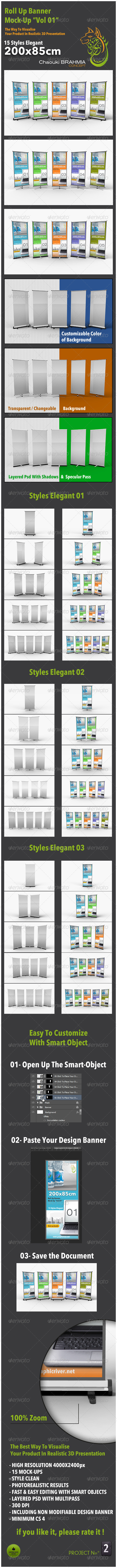 Roll Up Banner Mock-up Vol 01 Roll Up Banner Mock-up Vol 01