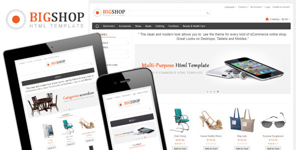 Bigshop - Multi-Purpose Responsive Html Template