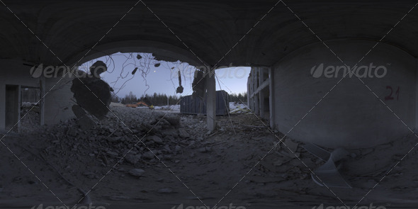 Industrial Area HDRI - Demolition Site II - 3DOcean Item for Sale