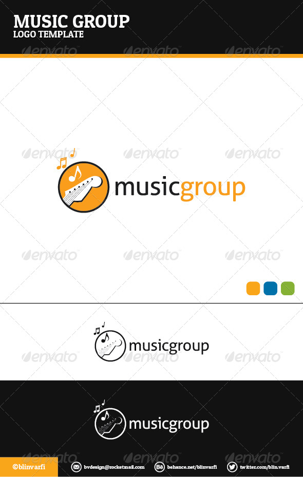 Music Group Logo Template - Symbols Logo Templates