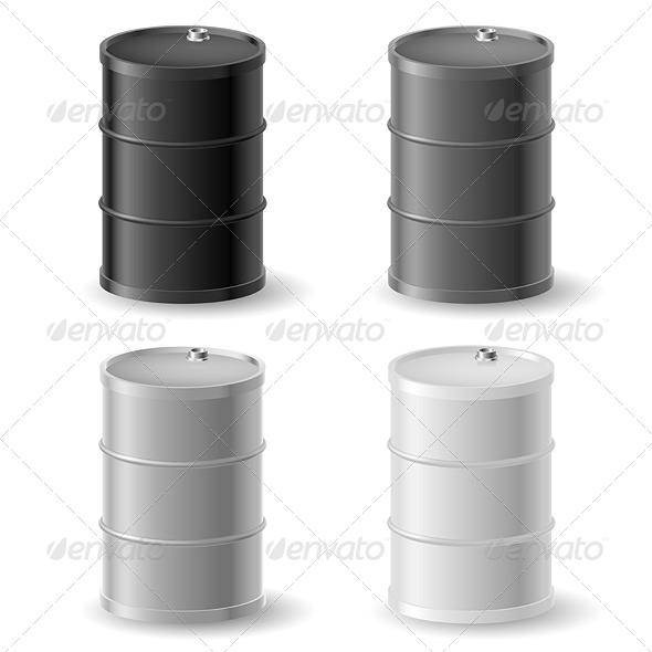 Oil Barrels Icon Set Oil Barrels Icon Set