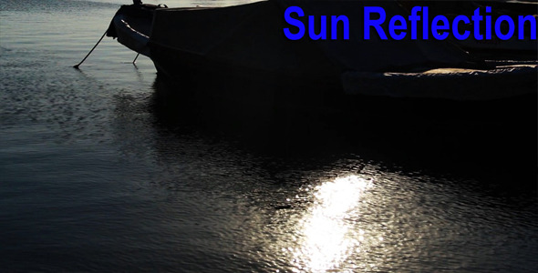 Boat And Sun Reflection Boat And Sun Reflection