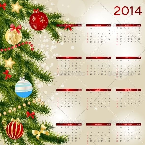 2014 New Year Calendar