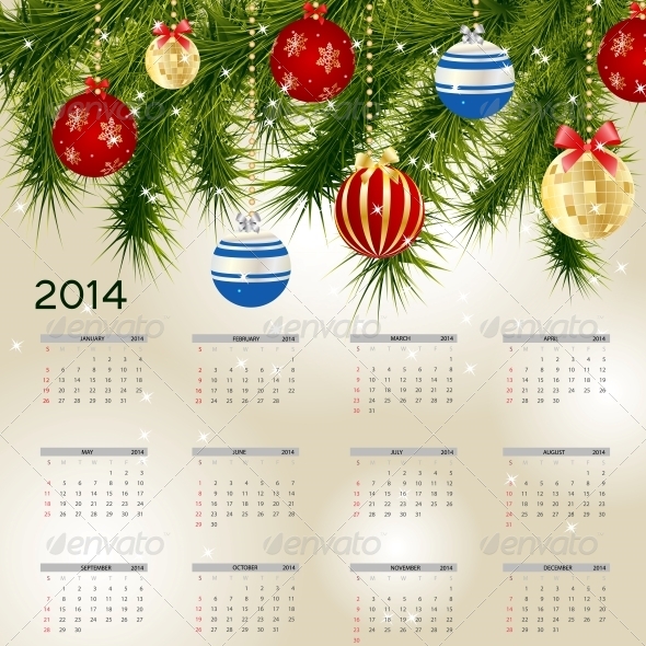 2014 New Year Calendar