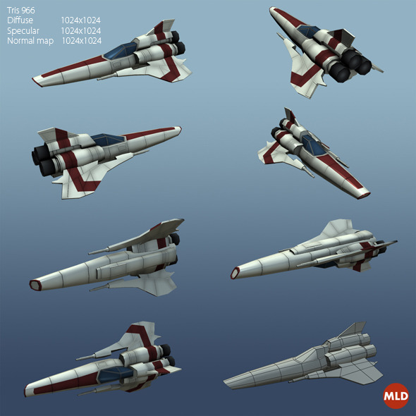 Low Poly Viper MK II Low Poly Viper MK II