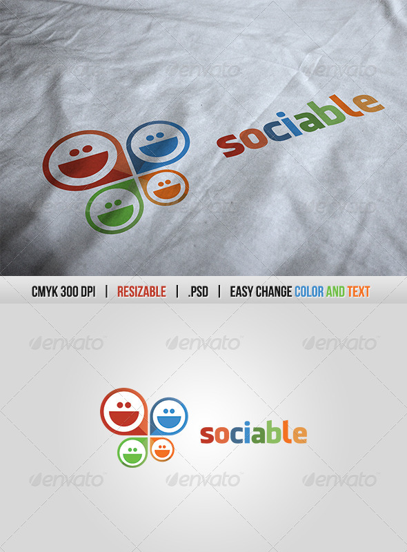 Social Sociable Logo Template Social Sociable Logo Template
