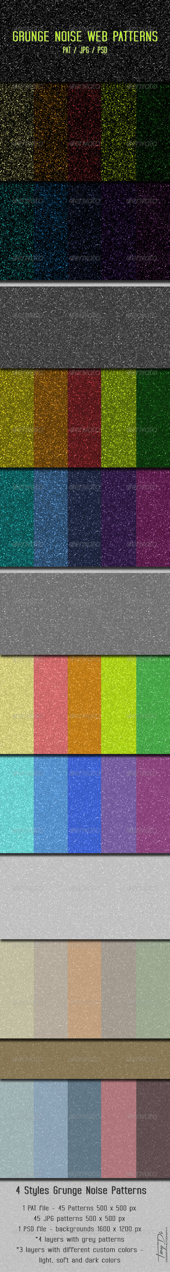 Grunge Noise Patterns - Miscellaneous Textures / Fills / Patterns