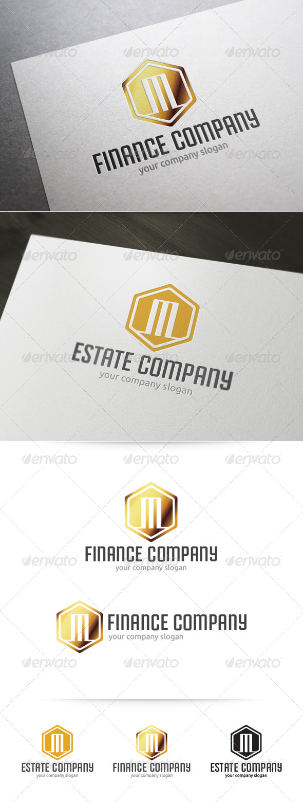 Letter M Finance Real Estate Logo Letter M Finance Real Estate Logo
