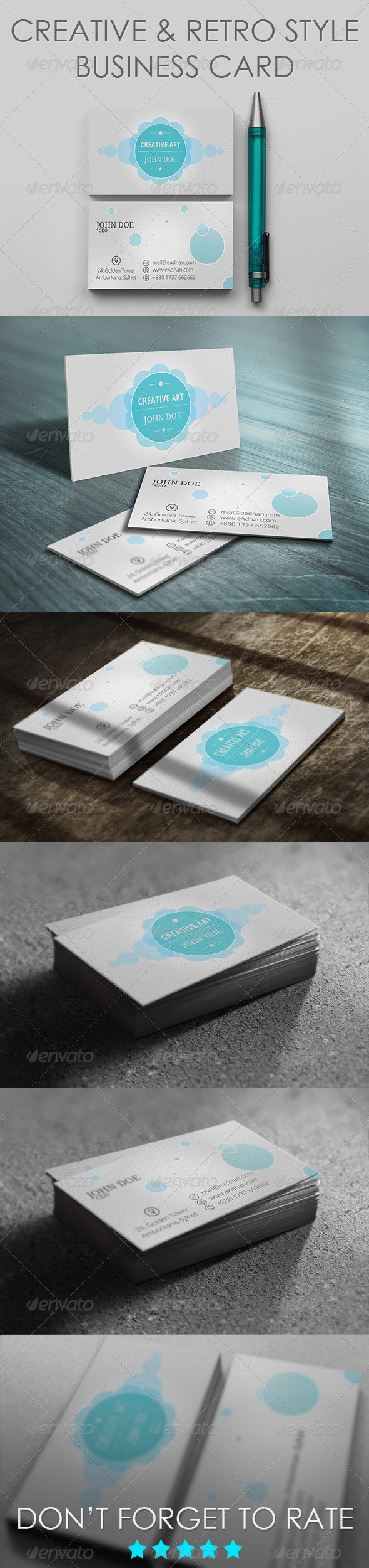 Creative & Retro Style Business Card Creative & Retro Style Business Card