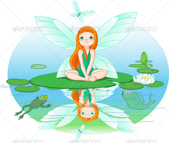 Fairy Observes for Flying Butterfly