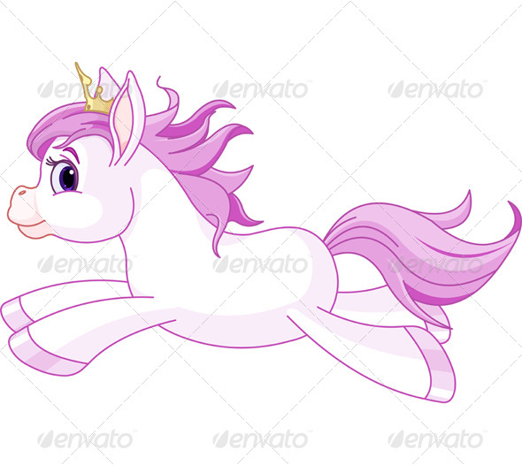 Horse Princess Running Horse Princess Running