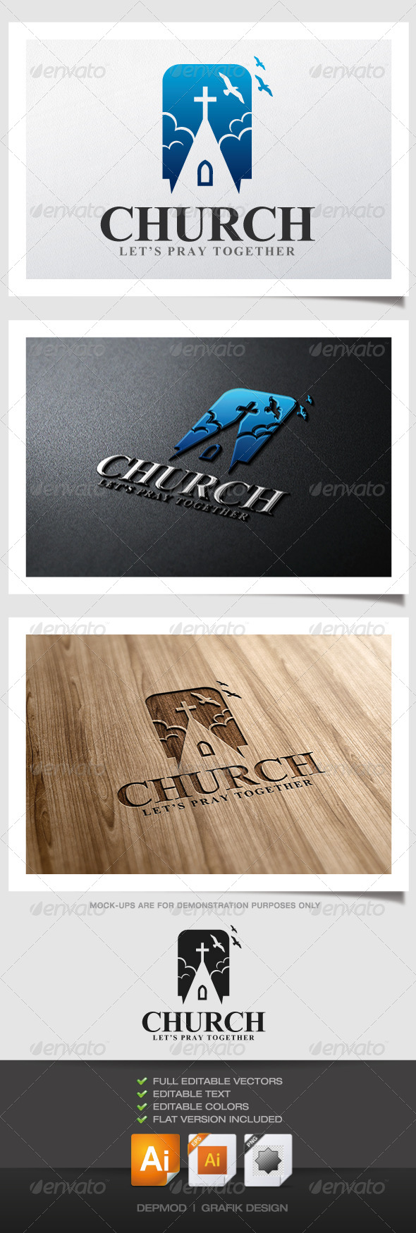 Church Logo - Buildings Logo Templates