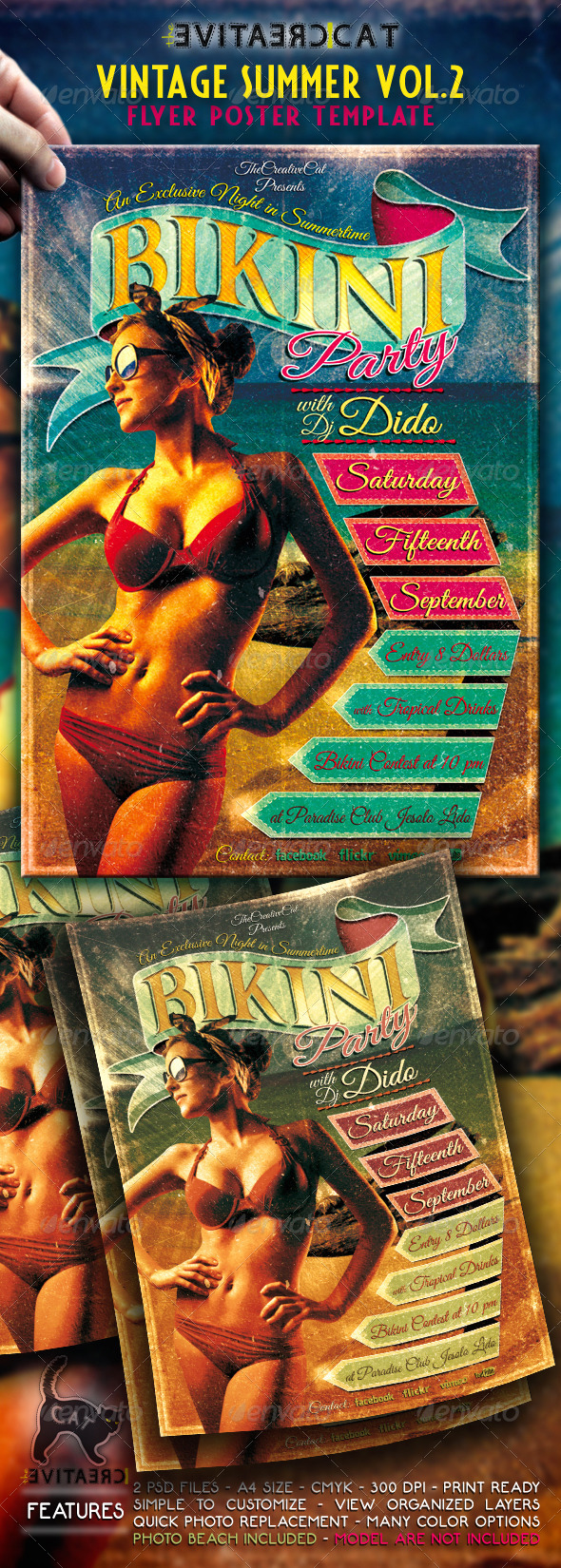 Vintage Summer Flyer/Poster Vol.2