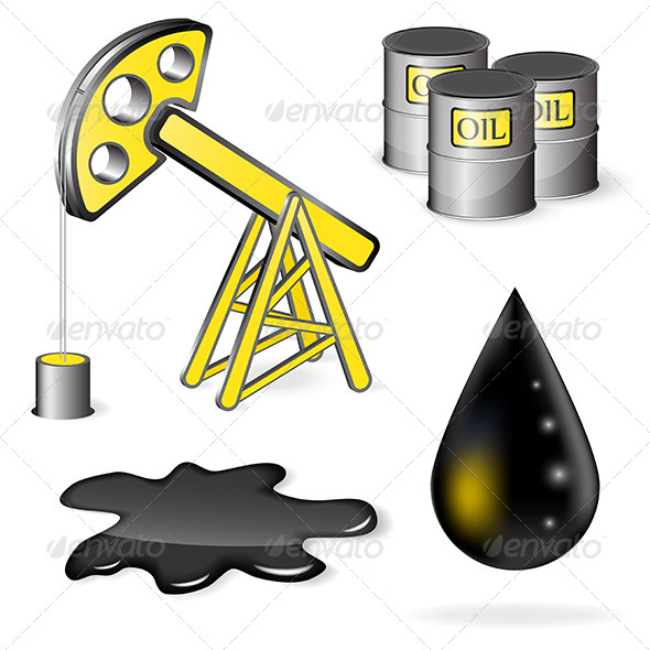 Oil Icon Set Oil Icon Set