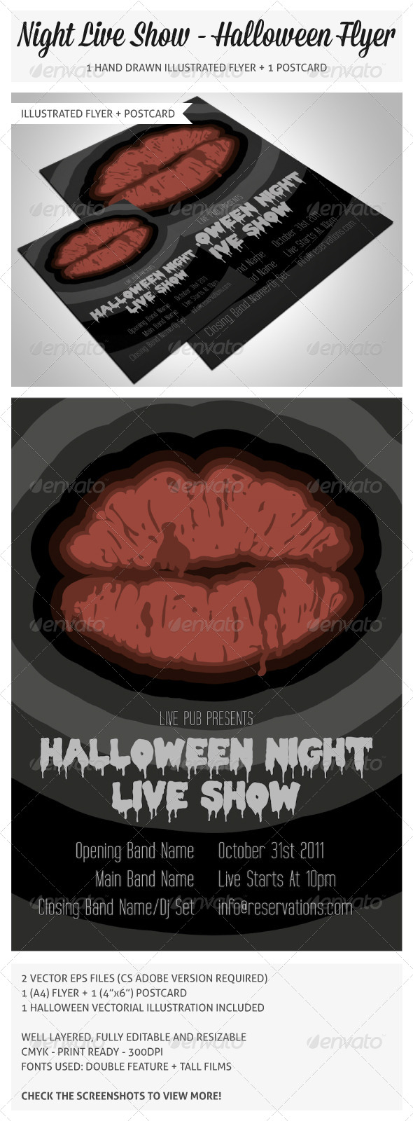 Hand Drawn Halloween Flyer 2