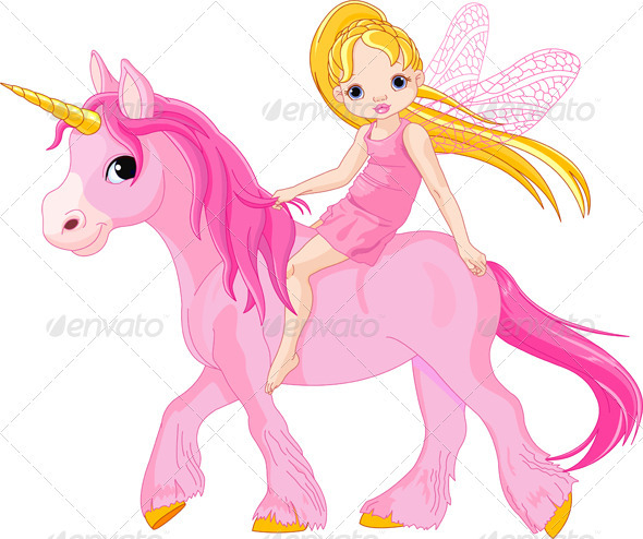 Fairy on unicorn