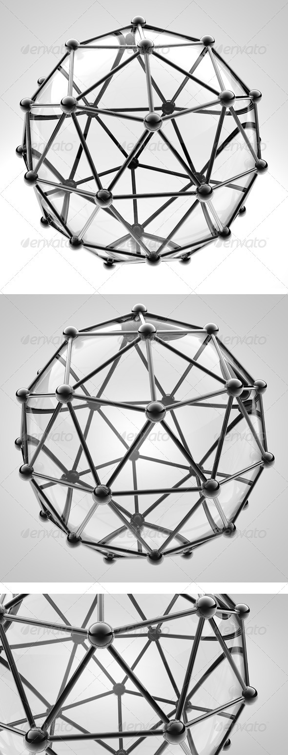 3 Scientific 3D Model of the Molecule an Atom 3 Scientific 3D Model of the Molecule an Atom