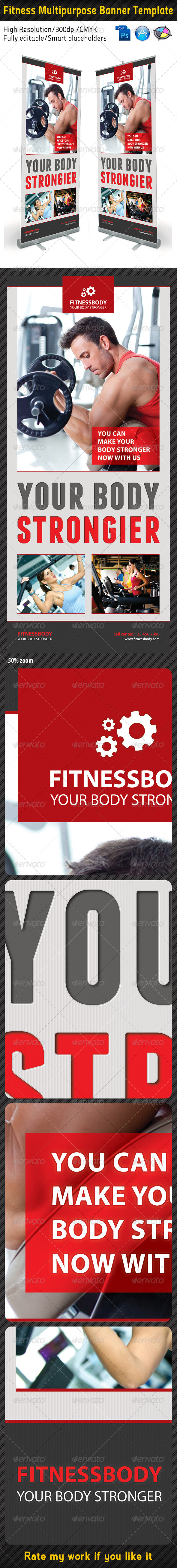 Fitness Multipurpose Banner Template Fitness Multipurpose Banner Template