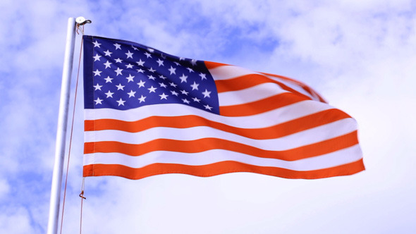 USA Flag Waving In The Wind USA Flag Waving In The Wind