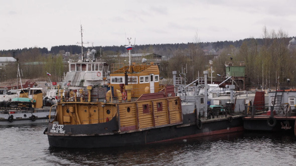Old Repair And Freight Ships At Berth Old Repair And Freight Ships At Berth