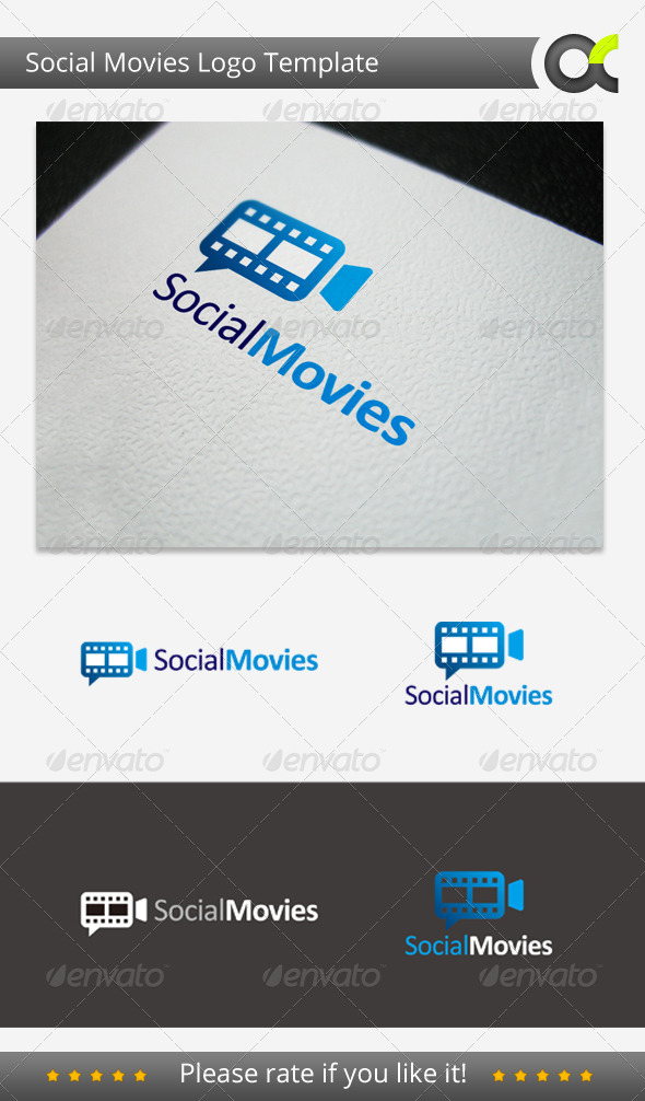 Social Movies Logo Template - Objects Logo Templates