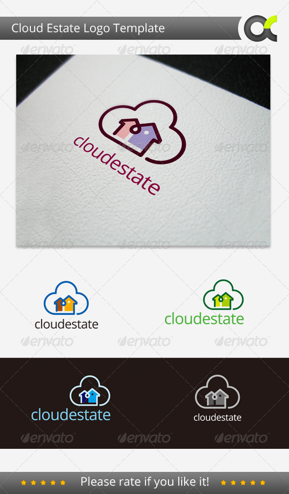 Cloud Estate Logo Template - Objects Logo Templates