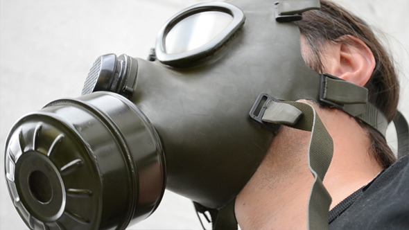 Man With Gas Mask Nod Man With Gas Mask Nod