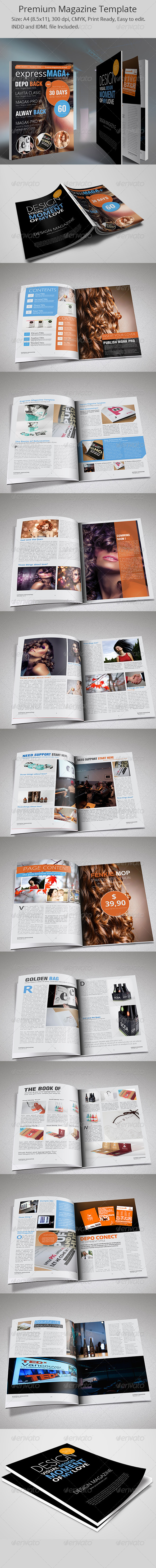 Magazine ExpressMaga Template - Magazines Print Templates