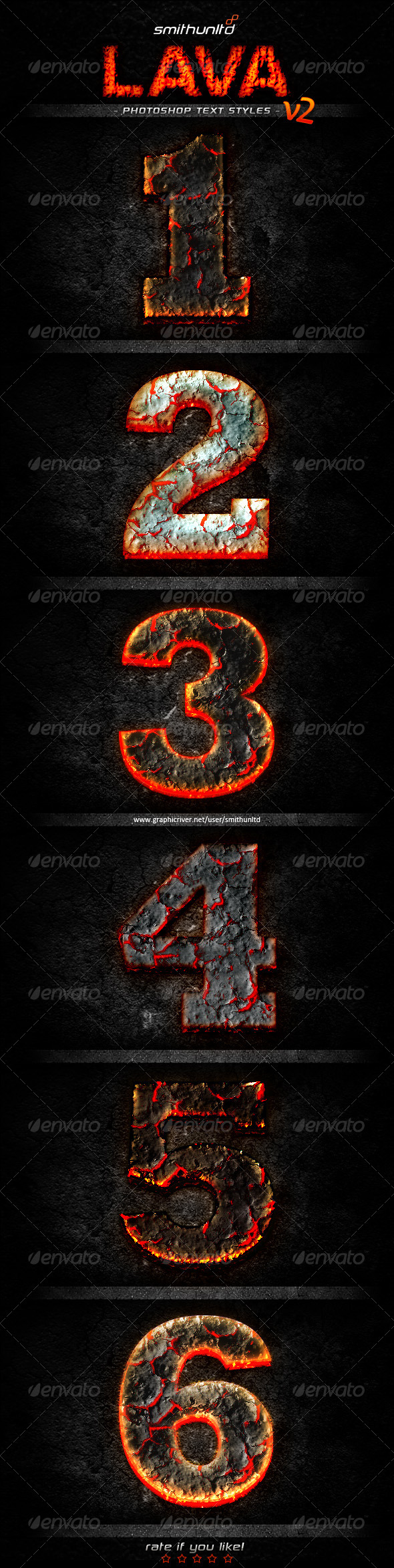 Lava Text Styles v2 - Text Effects Styles