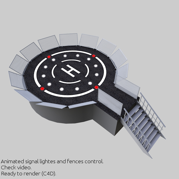 Helipad 3D Landing Zone 2 Helipad 3D Landing Zone 2