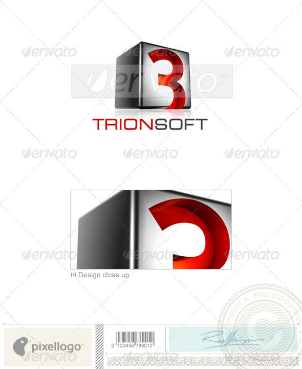 Technology Logo - 3D-523