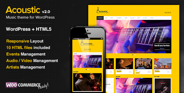 Acoustic - Premium Music WordPress Theme