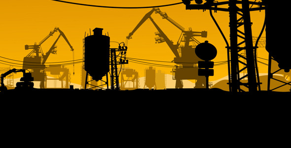 Animated Industrial Illustration Animated Industrial Illustration
