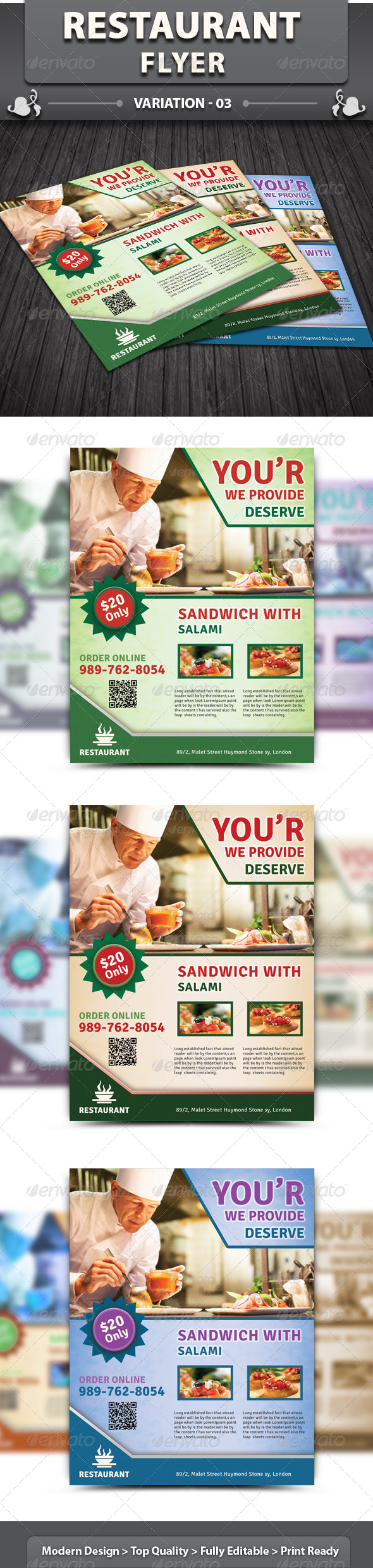 Restaurant Business Flyer | Volume 7