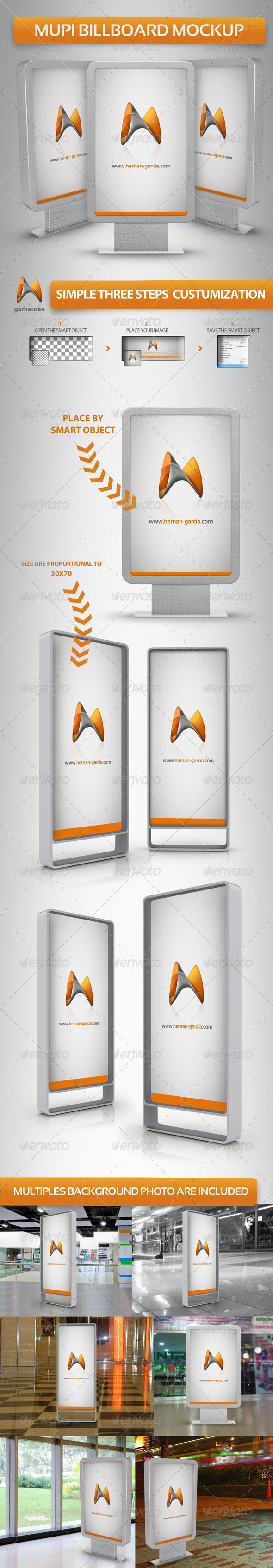 Mupi Billboard Mock-up Mupi Billboard Mock-up