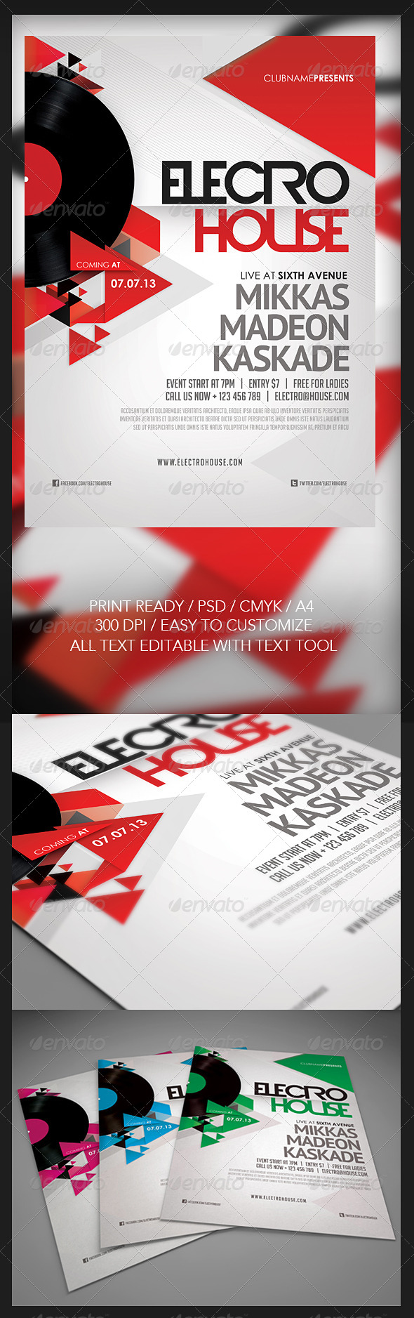 Electro House Flyer - Events Flyers