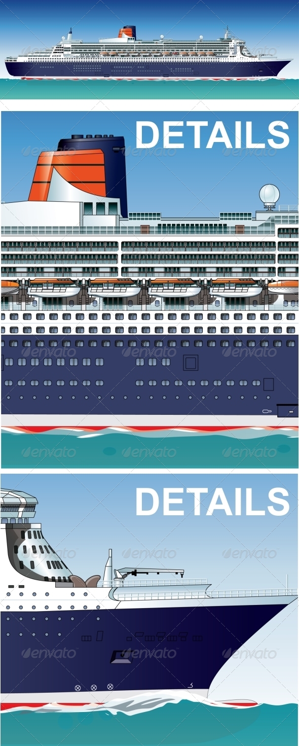 Vector Hi-Detailed Cruise Ship